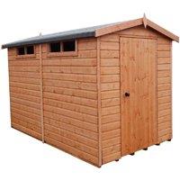 Shire 10 x 6 Security Shed, Brown