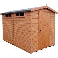Shire 10 x 8 Security Shed, Brown
