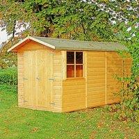 Shire Jersey Shiplap Shed - 7ft x 13ft, Brown