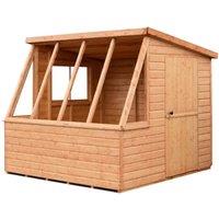Shire Iceni Right-Hand Door Potting Shed - 8ft x 8ft, Brown