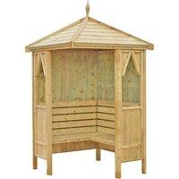 Shire Honeysuckle Corner Arbour, Brown