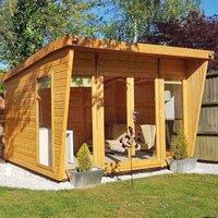 Shire Highclere Summerhouse - 10ft x 10ft, Brown