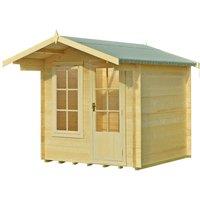 Shire Crinan Log Cabin - 7ft x 7ft, Brown