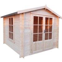 Shire Barnsdale Log Cabin - 7ft x 7ft, Brown