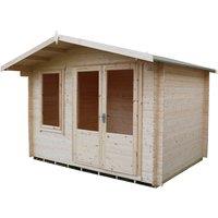 Shire Berryfield Log Cabin - 11ft x 10ft, Brown