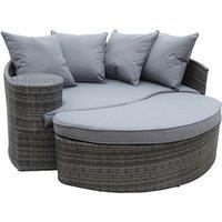 Charles Bentley Curved Day Bed - Grey