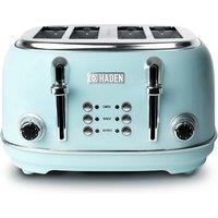 Haden 194244 Heritage 1630W 4-Slice Toaster - Turquoise, Blue