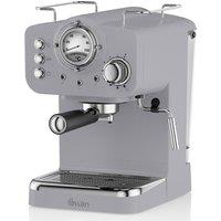 Swan SK22110GRN Retro Pump Espresso Coffee Machine - Grey, Grey