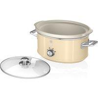 Swan SF17031CN 6.5L Retro Slow Cooker - Cream