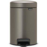 Brabantia newIcon 3L Pedal Bin - Platinum, Grey