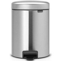 Brabantia newIcon 5L Pedal Bin - Matt Steel, Silver