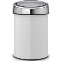 Brabantia 3L Touch Bin - White, White