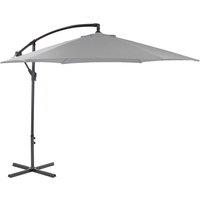 Charles Bentley 3m Cantilever Parasol (base not included)- Grey, Grey