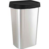 Curver 50L Mistral Bin, Silver