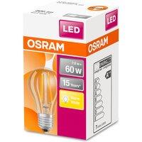 Osram 60W Classic A Filament ES LED Bulb - Warm White