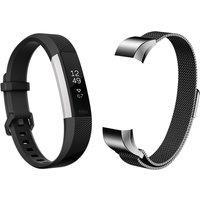 Fitbit Alta HR Black Large + Black Milanese Band