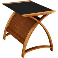 Jual Helsinki Curve Walnut/Glass Laptop Desk 1300