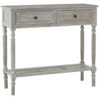 Heritage Console Table 2 Drawers Slate Grey, Grey