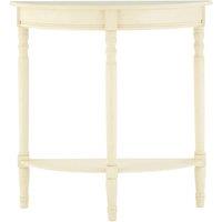Heritage Console Table Half Moon Antique White, White