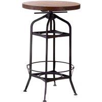 Premier Housewares New Foundry Bar Table - Walnut, Brown