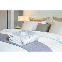 Fine Elements King Size Electric Heating Blanket, White