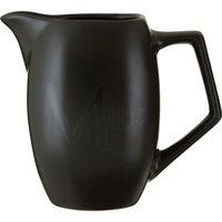 Premier Housewares Ceramic Milk Jug - Black, Black