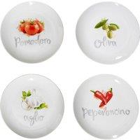 Premier Housewares Italia Antipasti Plates - Set of 4