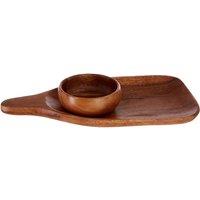 Premier Housewares Kora Acacia Wood Platter Serving Set