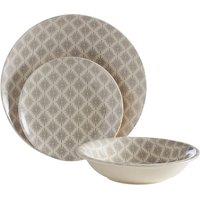 Premier Housewares 12-Piece Maya Dinner Set - Grey