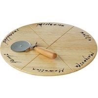 Premier Housewares Pizza Board Set with Pizza Cutter
