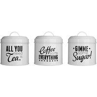 Premier Housewares Pun & Games Canisters - Set of 3