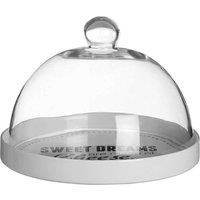 Premier Housewares Pun & Games Cheese Board with Glass Dome