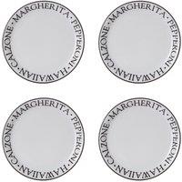 Premier Housewares Noir Pizza Plates - Set of 4