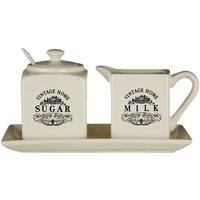 Premier Housewares Vintage Home Sugar & Milk Set