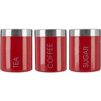 Premier Housewares Red Liberty Canisters - Set of 3