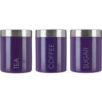 Premier Housewares Purple Liberty Canisters - Set of 3