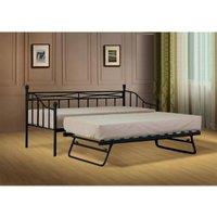 SleepOn Alicia Black DayBed (NoTrundle,Mattress)Small Single, Black