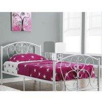 SleepOn Hallie Single Bed Frame White