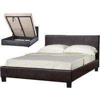 SleepOn Austin Single Ottoman Storage Bed Black, Black