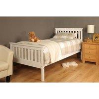 SleepOn Talsi Single Bed Frame White, White