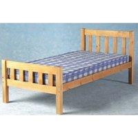 SleepOn Sabile Single Bed Frame Caramel