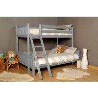 SleepOn Islington Single Triple Bunk Bed Grey, Grey