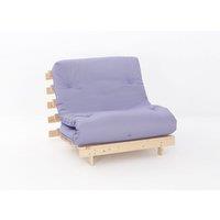 SleepOn Ayr Futon Single Set With Tufted Mattress Lilac, Purple