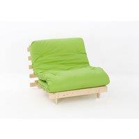SleepOn Ayr Sofa Bed Single Set With Tufted Mattress Lime, Green