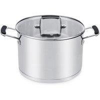 Robert Dyas 24cm Stainless Steel Stock Pot, Silver