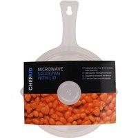 Chef Aid Microwave Saucepan with Lid, White