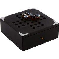 Premier Housewares Premier Churchill Games Solitaire - Black Wood, Black