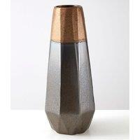 Premier Housewares Jet Metallic Vase - Large, Brown