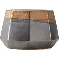 Premier Housewares Jet Metallic Planter - Small, Brown