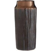 Premier Housewares Mica Ceramic Vase Metallic - Small, Grey